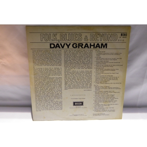 6 - Davy Graham - Folk, Blues and Beyond (LK4649) - repaired tear to cover
