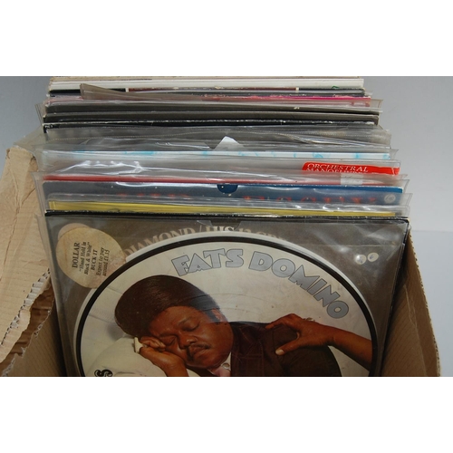 158 - Good boxes of assorted picture discs and coloured vinyl mostly 12