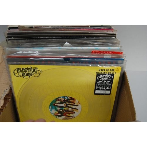 158 - Good boxes of assorted picture discs and coloured vinyl mostly 12