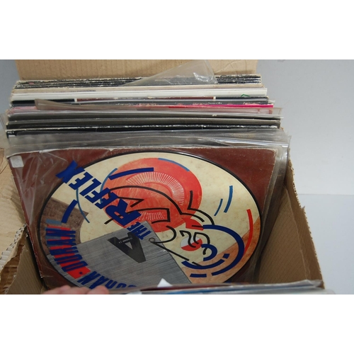 158 - Good boxes of assorted picture discs and coloured vinyl mostly 12