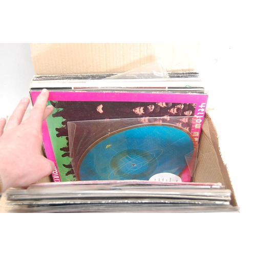 158 - Good boxes of assorted picture discs and coloured vinyl mostly 12