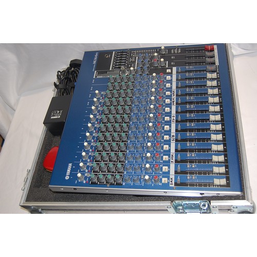 208 - Yamaha MG16/6 FX audio mixer in heavy duty flight case