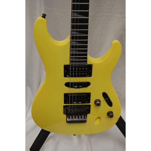 241 - 1994 yellow Ibanez S540 electric guitar with Ibanez case