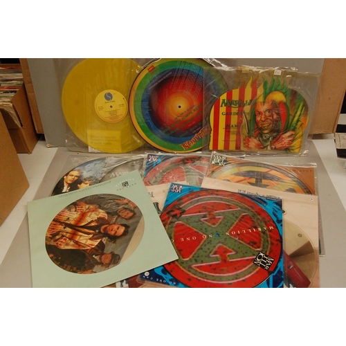 249 - Good collection of Rock, Heavy Rock and Metal picture discs and coloured vinyl