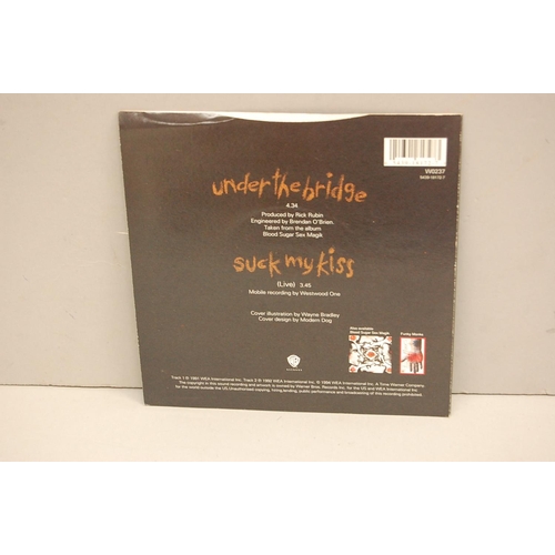 258 - Red Hot Chili Peppers - Under the Bridge (W0237) no. 00233 on blue limited edition vinyl