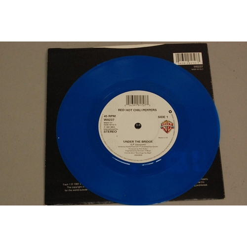 258 - Red Hot Chili Peppers - Under the Bridge (W0237) no. 00233 on blue limited edition vinyl