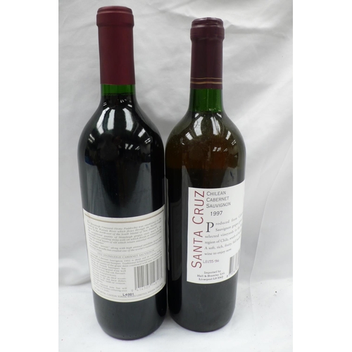 11 - Two half cases of 1) 1991 Santa Cruz Chilean Cabrnet Sauvignon & 2) 1992 Stonleigh Cabernet Sauvigno... 