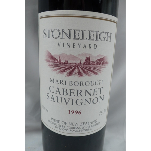 12 - Twelve bottles of 1996 Stoneleigh Cabernet Sauvignon (no ullage)