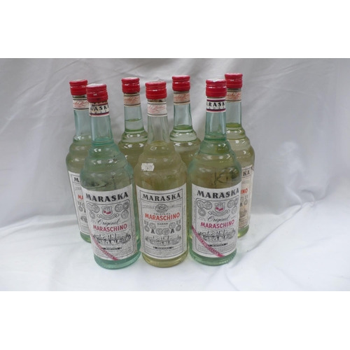 13 - Seven litre bottles of Maraska Maraschino liquer (little ullage)