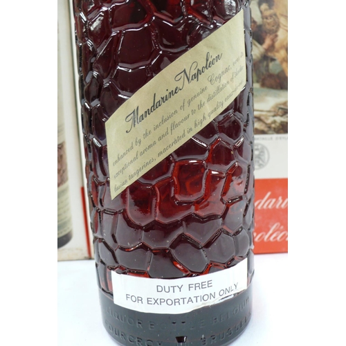 15 - Five litre bottles of Manderine Napoleon Grande Liqueur Imperiale boxed (four sealed)