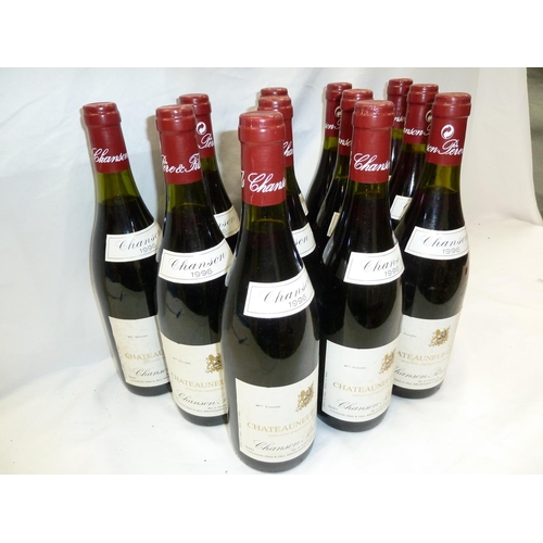 24 - Twelve bottles of 1996 Chateauneuf du-pape, Chanson pere & fils (little ullage)