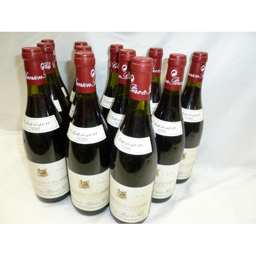 24 - Twelve bottles of 1996 Chateauneuf du-pape, Chanson pere & fils (little ullage)