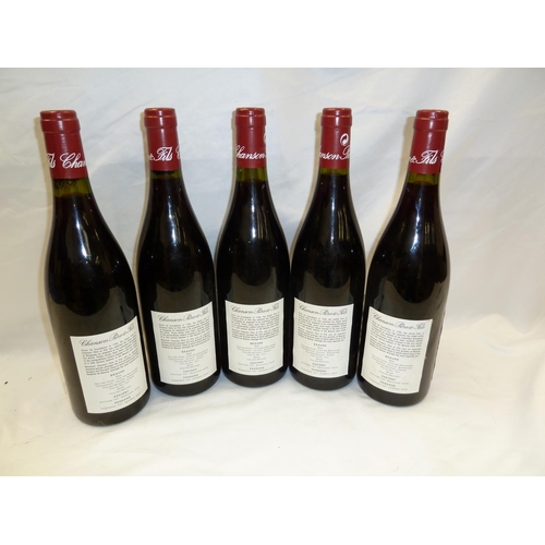 26 - Five bottles of 1993 Beaune Clos des feves Chanson Pere & Fils (no ullage)