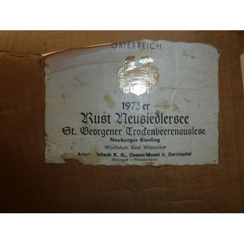 27 - Fourteen bottles of 1973 Osterreich Rust Mensiedlersee St. Georgener Troclen beerenaslese (some ulla... 