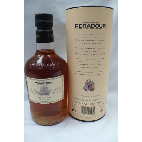 3 - Case of six bottles (700ml) of Edradour 10 years Highland single malt scotch whisky in canisters (no... 