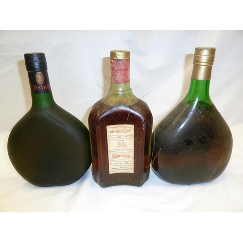 30 - Three bottles of Armagnac/Cognac 1) Armagnac Napoleao x o, 2) Tiffon Cognac VSOP and 3) Vieil Armagn... 