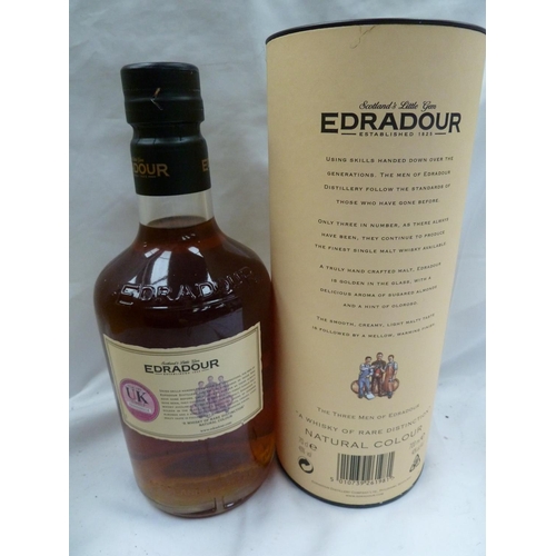 40 - Box of six 70 cl bottles of Edradour Highland single malt Scotch whisky,  Aged 10 years  in canister... 