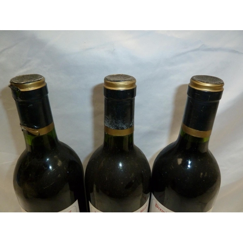 47 - Three bottles of 1981 Chateau Lacaussade St. Martin (little ullage)