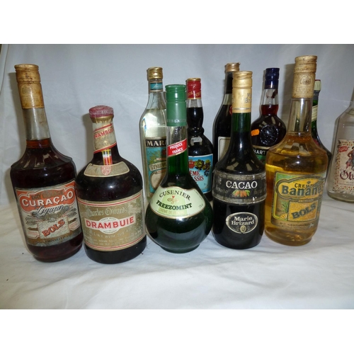 51 - Twelve bottles of Liqueurs