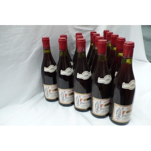 6 - A case of fifteen bottles of 1970 Gevrey Chambertin, Fortier-Picard (no ullage)