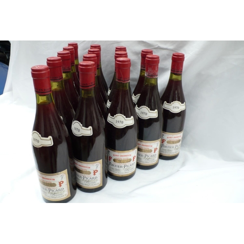 6 - A case of fifteen bottles of 1970 Gevrey Chambertin, Fortier-Picard (no ullage)