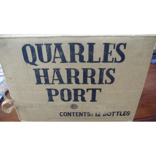 341 - A case of twelve bottles of Quarles Harris 1970 vintage port (some leakage)