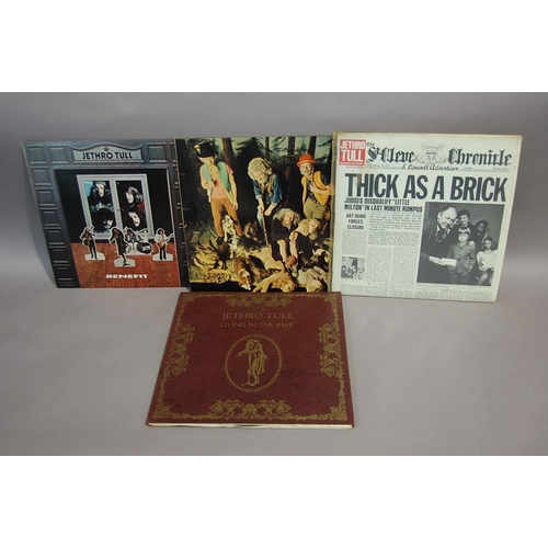 50 - Four Jethro Tull LPs - Thick as a brick (CHR1003), Living in the past (CIT1), Benefit (ILPS9123) & T... 