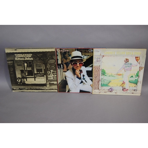 51 - Elton John collection of LPs - Tumbleweed Connection (DJLPS410), Yellow Brick Road (DJE29001 and Gre... 