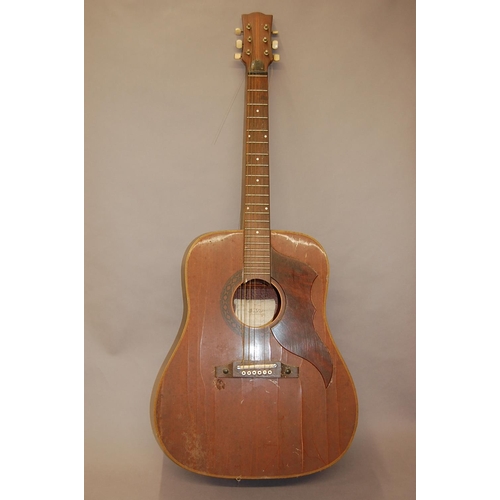 102 - Italian? EKO six string acoustic guitar -needs attention