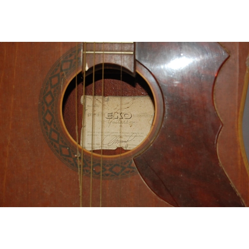 102 - Italian? EKO six string acoustic guitar -needs attention