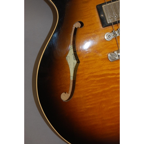 106 - 1998 Gibson 335 tobacco sunburst electric guitar, with two humbucker pickups, Grover tuning pegs, tu... 