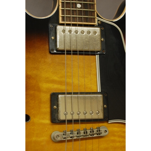 155 - Gibson ES-335 1959 reissue (custom shop) electric guitar with two humbucker pickups, chrome hardware... 