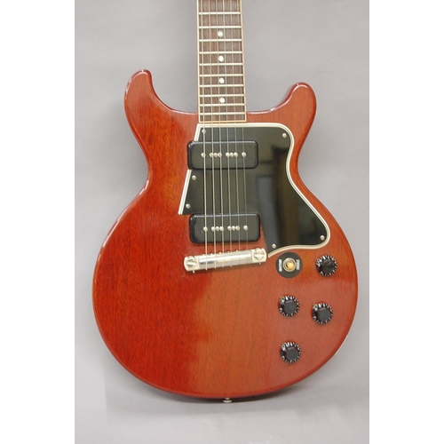 161 - Cherry red Gibson 1960 Les Paul Special Reissue (custom shop) six string electric guitar, two P90 (s... 