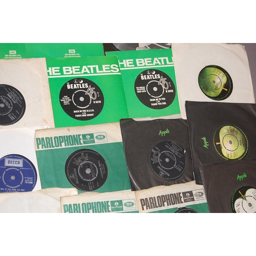 169 - A collection of mostly Beatles singles plus others including The Merseybeats