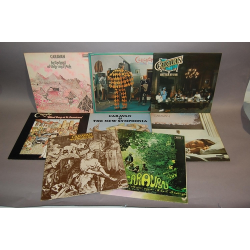 137 - Nine Caravan Albums including Cunning Strunts, The New Symphonia, In the Land of grey and pink (SDL-... 