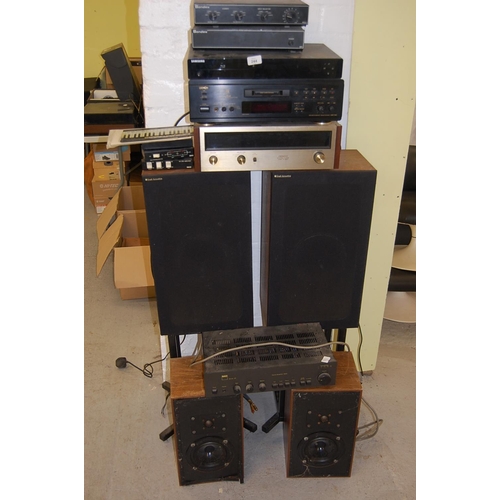 244 - Collection of audio equipment - Snell Speakers, Sondex, Denon etc