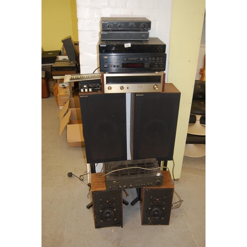 244 - Collection of audio equipment - Snell Speakers, Sondex, Denon etc