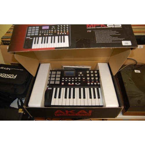 246 - Akai MP25 midi keyboard in box