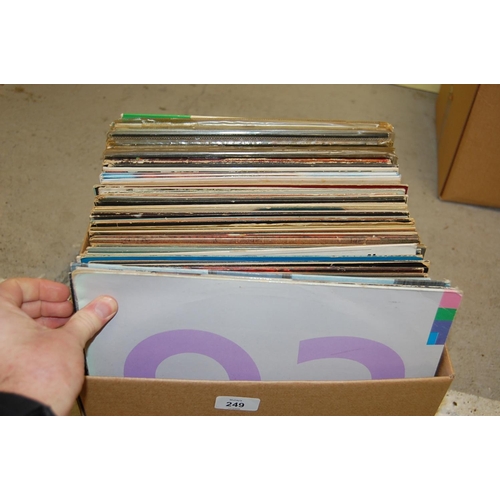 249 - Large collection of assorted LPs mostly rock and pop