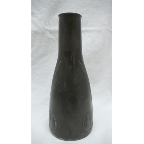 9 - Archibald Knox for Liberty & Co. Tudric Pewter bottle vase with seed and stem decoration, No. 0323, ... 