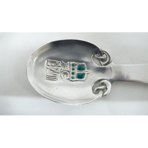 50 - Archibald Knox for Liberty & Co - Cymric silver and enamel coronation spoon for Edward VII featured ... 