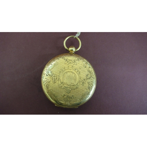 121 - 18 ct. gold cased key wind pocket watch maker Thos Bunyan Manchester No. 3992 - Chester 1854 - Maker... 