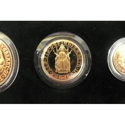 137 - Gold proof sovereign collection 500th Anniversary of the first gold sovereign 1489-1989 cased No. 28... 