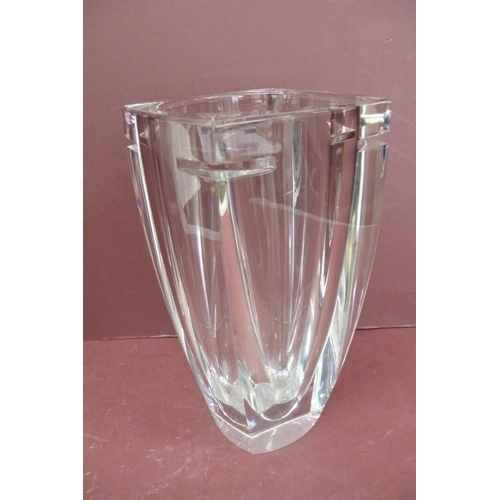 270 - Heavy Waterford crystal square tapering vase height 9.5ins