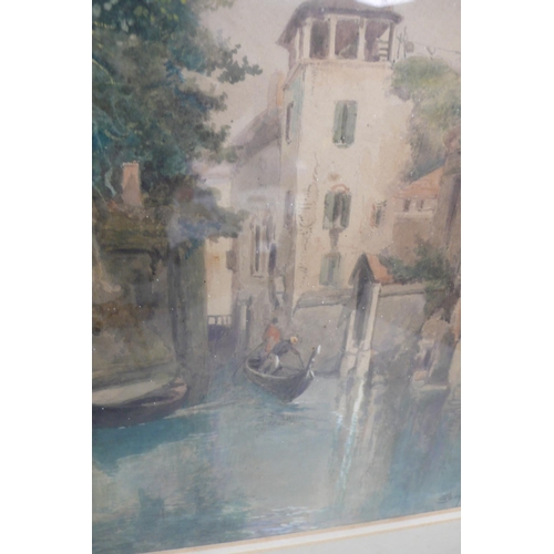 253 - Wiletebury?,Venice canal scene, watercolour, 14 X 10ins, signed and dated 1898