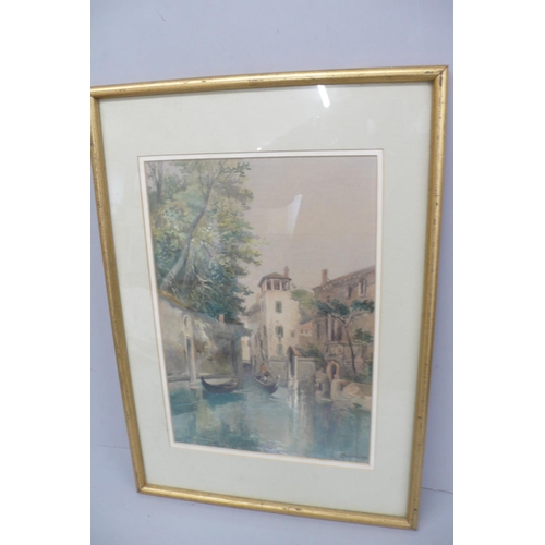 253 - Wiletebury?,Venice canal scene, watercolour, 14 X 10ins, signed and dated 1898