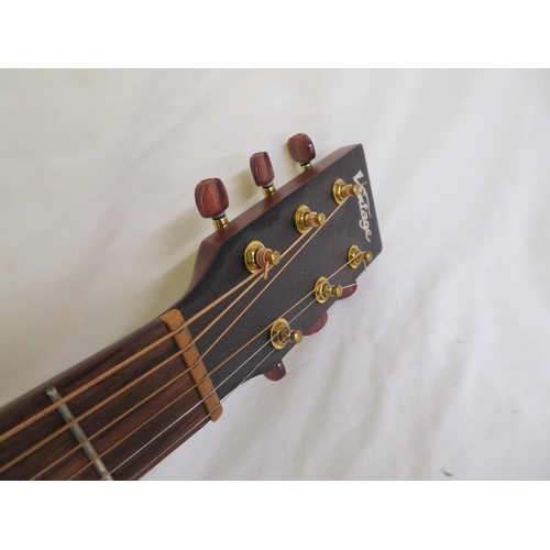 84 - Vintage VE900MH mahogany acoustic guitar