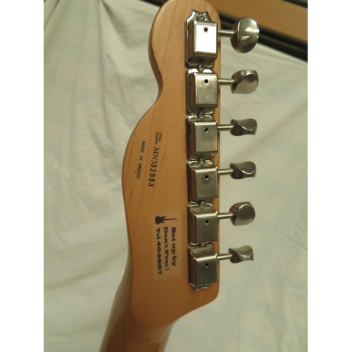 105 - Fender Telecaster Made in Mexico sunburst body, all maple neck with Seymour Duncan neck pickup, blac... 