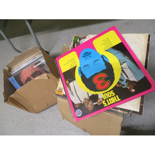 146 - Two boxes of assorted LPs