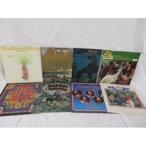 11 - Extensive collection of The Beach Boys LPs including Pet Sounds, Smiley Smile, Holland, Surfs Up, et... 